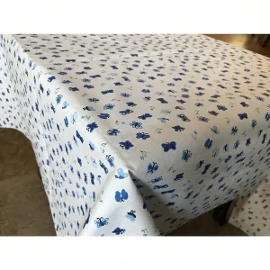 Butterflies Print Tablecloths Blue